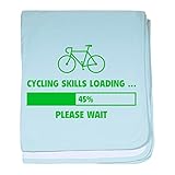 CafePress – CyclingスキルLoading – スーパーソフトベビー毛布、新生児おくるみ ブルー 067995042925CD2