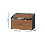 ヨドコウ　ダストピット　DPSA-800　『ゴミ袋（45L）集積目安　18袋、世帯数目安　9世帯』　『ゴミ収集庫』『ダストボックス　ゴミステーション　屋外』 　スノーシルバー