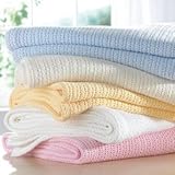 Izziwotnot Cellular Blanket, Lemon, Cot/Cot Bed by Izziwotnot