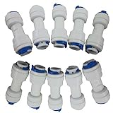 Malidaチューブ1 / 4 " to 1 / 4 "チューブプッシュフィットストレートクイック接続RO水システムの I-TT-0202 ホワイト