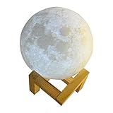 クリエイティブ3d Full Moon Light Personality 18 cm。LunarデスクランプLED USBインテリアLEDライト