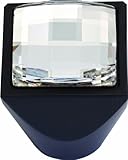 Atlas Homewares 3196-BL Boutique Crystal 1-Inch Square Large Knob, Matte Chrome by Atlas Homewares