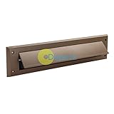 dapetzレターボックスDraught Seal with Flap – 338 x 78 mmブラウンPrevents Draughts & Dust