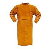 Baoblaze 溶接用　作業服　エプロン　保護服　カバー　やけど防止　保護用　全４サイズ２色　 - 110cm オレンジ