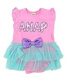 ANAP KIDS 花柄ロゴチュールドッキングロンパース ピンク 70