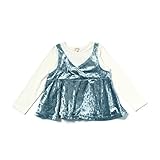 (ハッシュアッシュ) HusHusH グレンチェック/ベロアドッキング長袖Tシャツ 51213017 11(110cm) ライトブルー(091)