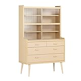 食器棚 引き戸 キャビネット カップボード 完成品 aster 900HGガラスチェスト ナチュラル