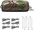 Aqua Quest Defender Tarp – 100%防水高耐久ナイロンブッシュクラフトサバイバルシェルター – 10×7、10×10、13×10、迷彩またはオリーブドラブ(迷彩キット、10 x 7フィート)