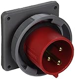 Hubbell HBL330B7W Pin and Sleeve IEC Inlet 2 Pole 3 Wire 30 amp 480V Watertight [並行輸入品]