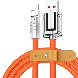 Bicobi USB Type C ケーブル USB-A & USB-C 充電ケーブル 純正品質 断線しにくい 亜鉛合金 柔らかい シリコン素材採用 可愛い 急速充電タイプc ケーブル Sony Xperia XZ2 XZ3/ S22 S21S20 S10 S9/ Asus Zenfone 2/Xiaomi その他 Android 等 USB-C機器対応 (1M, USB-A to Type-C, オレンジ)