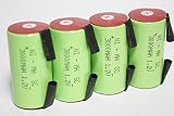 ニッケル水素　Sub-C SC タブ付　充電池　バッテリー 3000mah (4)