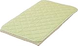 エムール 日本製 キルトパッド 綿100% ミニサイズ 約60×90cm スーパーコットンハニカム グリーン