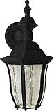 Maxim Lighting 1011BK One Light Seedy Glass Wall Lantern, Black [並行輸入品]