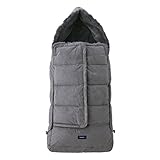 AirBuggy(エアバギー) ダウンフットマフ トップライン スウェード グレイ ABMF0009