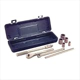 Socket Set, Nonsparking, SAE, 1/2Dr, 9 Pc by Ampco Safety Tools