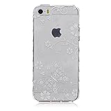 UNEXTATI iPhone 5 / 5s 用 ケース 耐衝撃 高品質 TPU ハード カバー 超薄型ケース 全面保護 脱着簡単 クリア 透明 Apple iPhone5カバー iPhone5sカバ