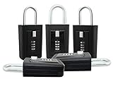 ライオンロックls-8900キーセーフロックボックスVault with組み合わせ4ピンロック – アウトドアポータブル不動産マスターStor aキー – ドアハンドルorチェーンリンクフェンスマウン