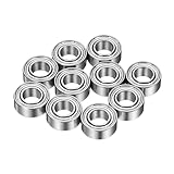 uxcell ベアリング MR105ZZ ボールベアリング 内径5mm 外径10mm 幅4mm 両シールド付き 深溝玉軸受 クロム鋼 10個