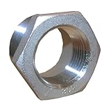 LASCO 32-2722 Stainless Steel Reducing Hex Bushing with 3/4-Inch Male Pipe Thread and 3/8-Inch Femal