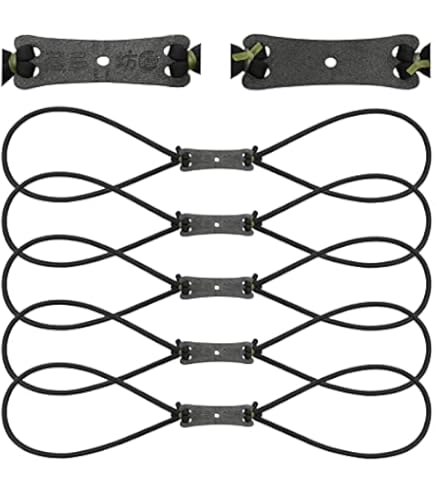 Amazon | OBTOUTDOOR 10個強力な輪ゴムセットスリングショット