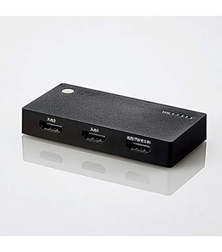 エレコム HDMI 切替器 3入力 1出力  HDMIケーブル付属(1本) ブラッ エレコム HDMI切替器/3入力1出力/ケーブルなしモデル/ブラック