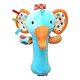 LanLan 1pcs赤ちゃん音楽漫画Plush Hand Bell stuffed animals RattlesスティックMusical Toy Kidsドラムパーカッション楽器ベビーカーアクセサ