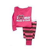 huafeiwude キッズ 子供 ベビー 2-7歳 春 秋 向け 服綿100％ルームウェア長袖パジャマ寝間着上下セット 部屋着 優れた通気性 J M