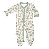 Apple Park Organic Cotton Long Sleeve Footie、ベビーガールズ US サイズ: S カラー: グリーン