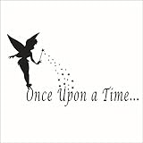 ufengke " Once Upon a Time " Little Angel壁飾り、子供の部屋保育園取り外し可能な壁のステッカー壁画