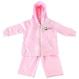 Hello Kitty Organicsベビー女の子パーカーとジョギングパンツセット カラー: ピンク