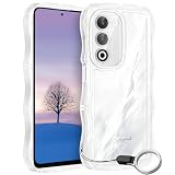 OPPO A5 5G ケース クリア ウェーブ TPU波状のバンパー 透明 スマホケース かわいい うねうね オッポ A5-5G ウェーブ デザイン 可愛い 韓国 女性用 薄型 人気 おしゃれ 耐衝撃 ストラップホール付き(クリア)