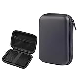2.5インチHDD収納バッグ 外付けハードディスクケース ポータブルHDD バッファロー ステーション USB3.1(Gen1)/USB3.0 1TB/2TB/3TB/4TB/5TB 専用保護収納ケース 撥水 防震 防衝撃 収納ポーチ