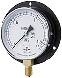 山本計器製造 (株) 普通形圧力計B形 ツバ付圧力計 100×2.5MPA×G3/8