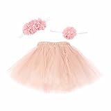 (フィーショー)FEESHOW ベビーコスチューム チュウチュスカート ３点セット セレモニードレス 着ぐるみ 出産祝い 百日祝い アプリコット 0-6ヶ月