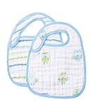 Angel Dear Muslin Bib Set (Blue Owl, 2-Piece) by Angel Dear