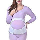 Zhhlinyuan 良好な Maternity Support Belt Waist Back Abdomen Belly Band Soft Seamless Breathable for Pre