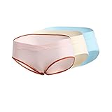 Hzjundasi 3Pcs マタニティ 妊娠 ブリーフ 女性 Cotton U Low Cut Waist 下着 パンティー