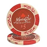 TX GIRL 10個/セットクレイポーカーチップカジノテキサスポーカーチップセットクレイコンポジットメタルコインウィートモンテカルロチップポーカークラブアクセサリーカスタマイズ可能 (Color : 5)