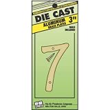 hy-ko Prod dcg-3 / 7家アドレス番号「7」、brass-platedアルミニウム、3-in。 1 DCG-3/7 1