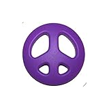 SillyMunk TM Silicone Teething Animal Pendants - Peace Signs (Purple) [並行輸入品]