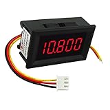 SONONIA DC 3.5~30V　ミニ　5桁　表示　デジタル　電圧計　ボルト　メーター　パネルカー　４色　　LED - 赤