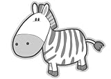 Wallmonkeys Cute Little Baby Zebra - 2 Peel and Stick Wall Decals WM285631 (60 in W x 42 in H) [並行輸入