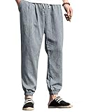 [Butrends] ワイドパンツ メンズ サルエルパンツ ゆったり ロングカジュアル リネン 秋ズボン カジュアルパンツ 無地 裾リブ 涼しい ユニセックス ガウチョ 快適 ボトムス 夏