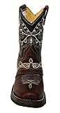 Kid 's子供用幼児用カウボーイブーツレザーSquare Toe Rodeo Boys Western