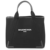 BALENCIAGA バレンシアガ 339936 9DH1N 1090 NAVY CABAS M DENIM デニムキャンバス トートバッグ マザーズバッグ カラーNOIR/BLANC [並行輸入品]