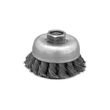 Maryland Brush 43090 2-3/4 130 2-3/4 Knot Type Wire Cup Brush 5/8-11 Thread 0.014 [並行輸入品]