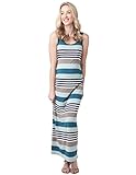 RIPE maternity シェリーマタニティマキシワンピ サイズL ブルーストライプ S1916