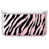 sslink ニンテンドー 3DS LL 対応 クリア ハード カバー ゼブラ柄（ブラック） アニマル