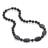 Superisun Baby Teething Necklace, BPA Free, FDA Certification, Silicone Teether Ring Pendant for Nur