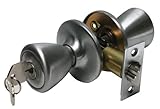 凡例809017チューリップスタイルフロントドアノブエントリLockset、us27つや消しアルミニウム仕上げ
